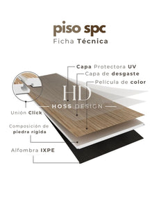 PISO SPC (Paquete 10 pzs)