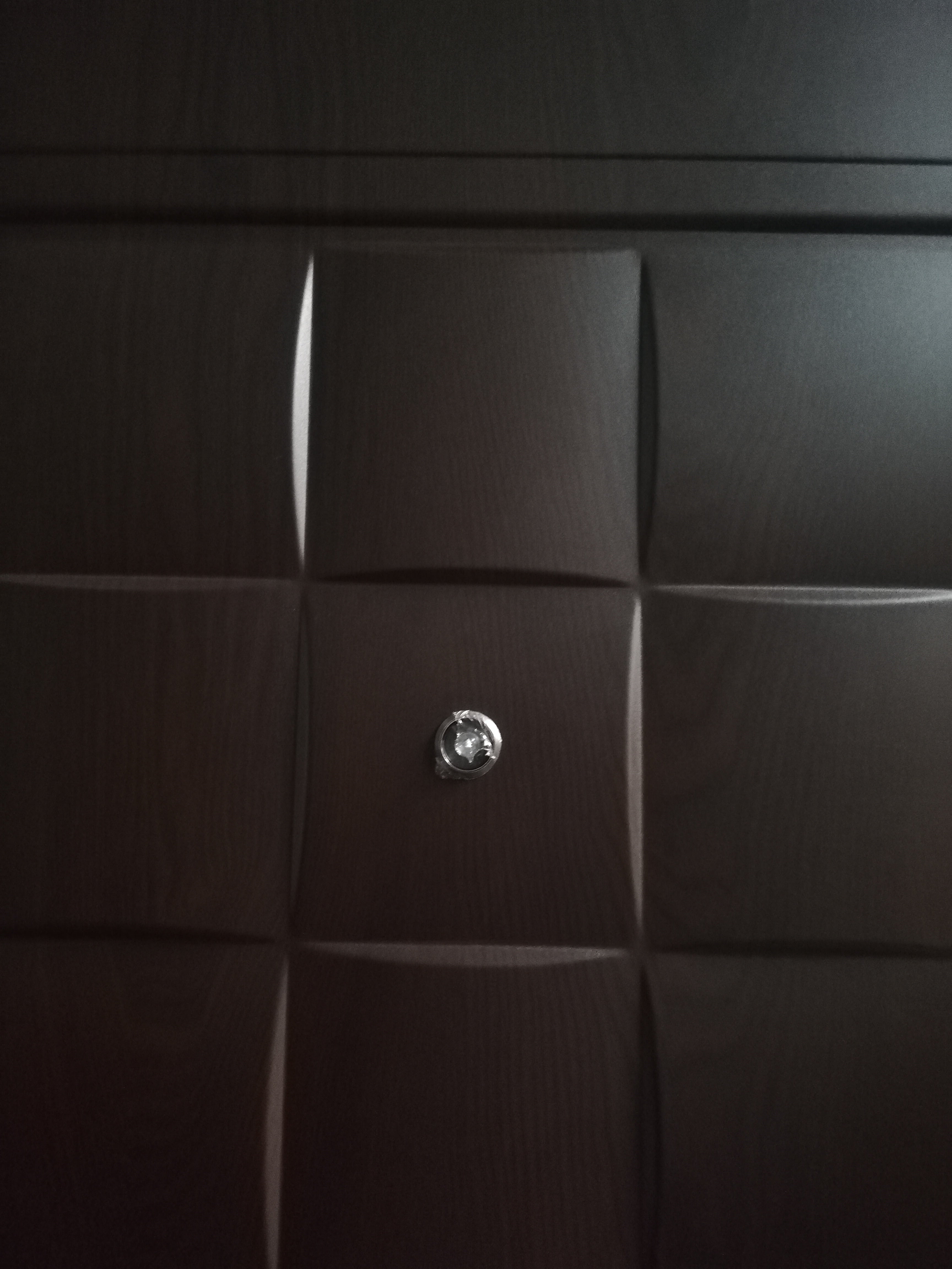 Puerta de Seguridad Con Fijo Modelo Hoss-13F Color Chocolate