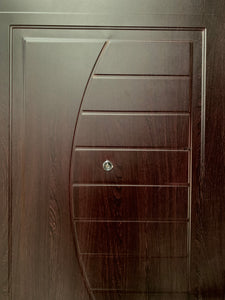 Puertas de Seguridad Modelo Hoss-90b Color Nogal Chocolate